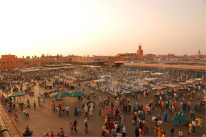 La place Jeema el fna  Marrakech
