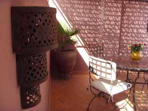 Terrasse Riad marrakech