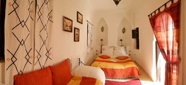 Chambre samia sur la coursive du riad